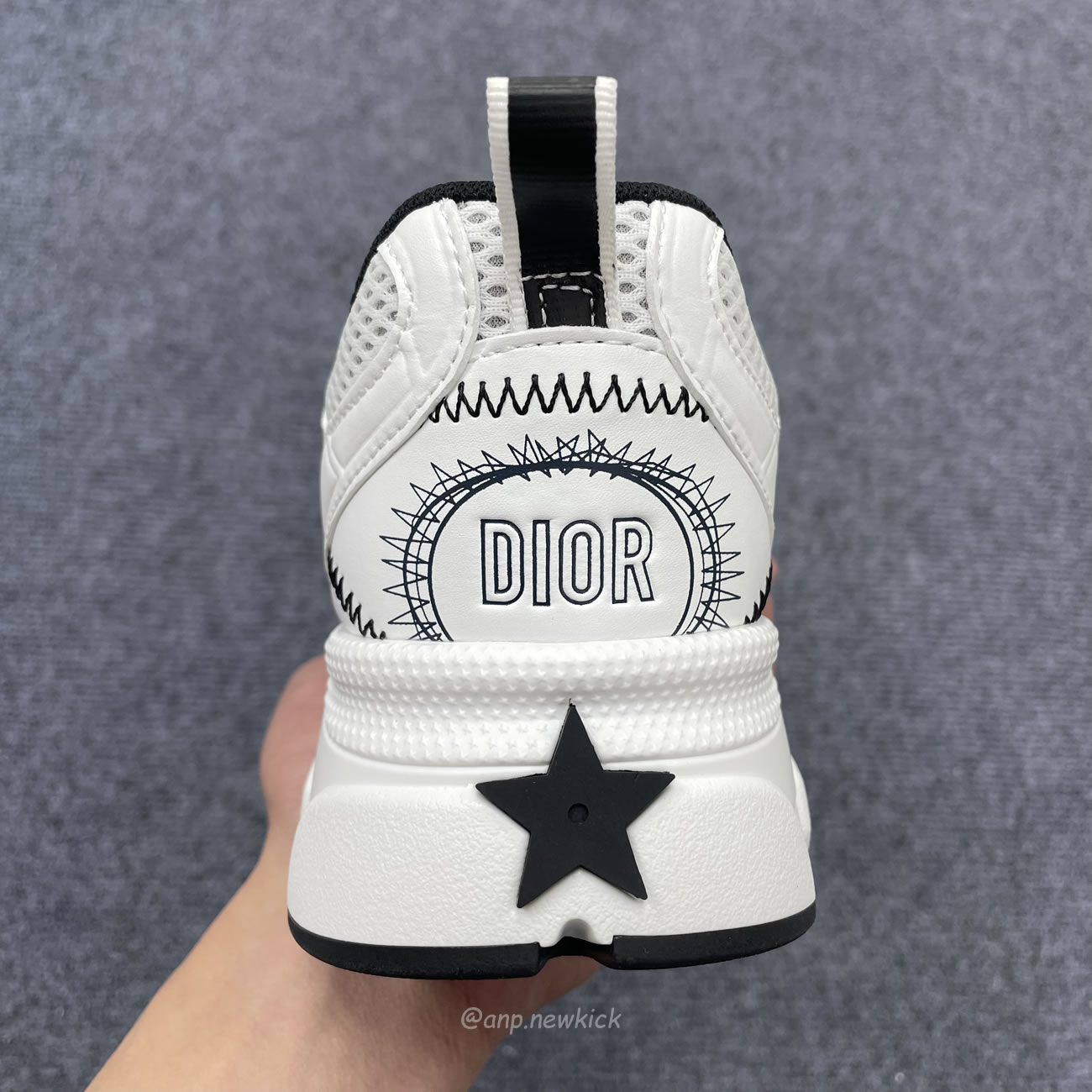 Dior Chrono Sneaker Mesh With White Black 19w White (8) - www.newkick.vip